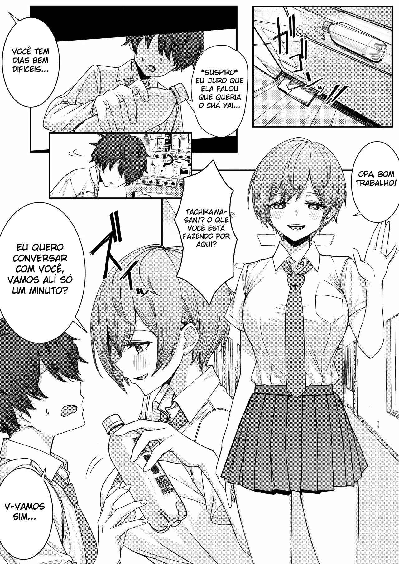 [Kamatsuka (Kamatsuka)] Boku no Koto o Ijimetekuru Osananajimi no Tomodachi to Ura de wa Kossori Yarimakutteru Hon [Portuguese-BR] [Digital] numero di immagine  6