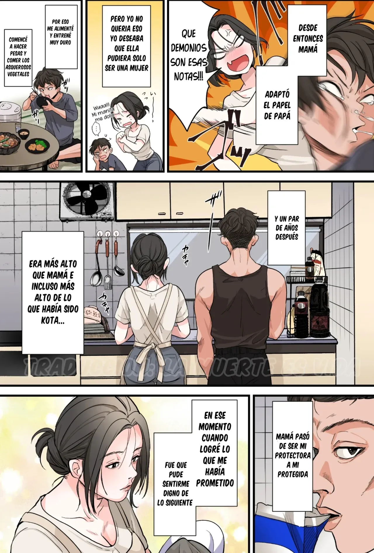 [Fuwatoro Opanchu Cake] THE FIRST MOTHER FUCK｜LA PRIMERA VEZ QUE ME COGÍ A MAMÁ [Spanish] [La Muerte es Vida] 이미지 번호 9