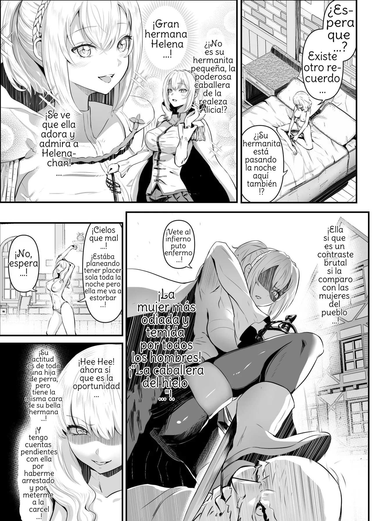 [Hyoui Lover (Hyoui Suki no Hito, Mishima Psycho)] Utsukushiki Isekai 3 Shimai no Hyouiroku [Spanish] [Amaterasu] изображение № 13