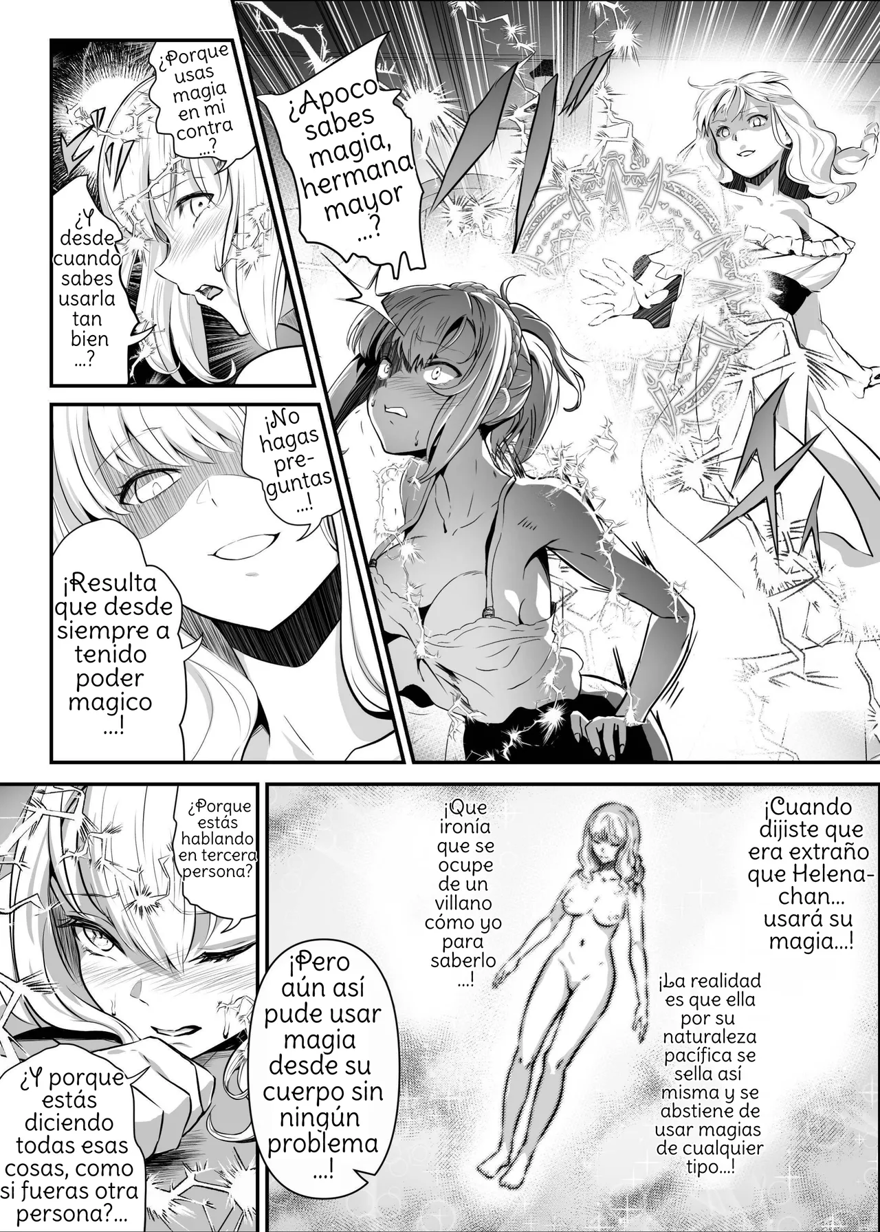 [Hyoui Lover (Hyoui Suki no Hito, Mishima Psycho)] Utsukushiki Isekai 3 Shimai no Hyouiroku [Spanish] [Amaterasu] изображение № 18