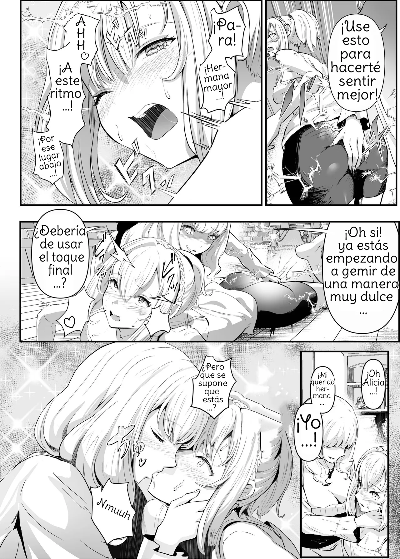 [Hyoui Lover (Hyoui Suki no Hito, Mishima Psycho)] Utsukushiki Isekai 3 Shimai no Hyouiroku [Spanish] [Amaterasu] изображение № 19