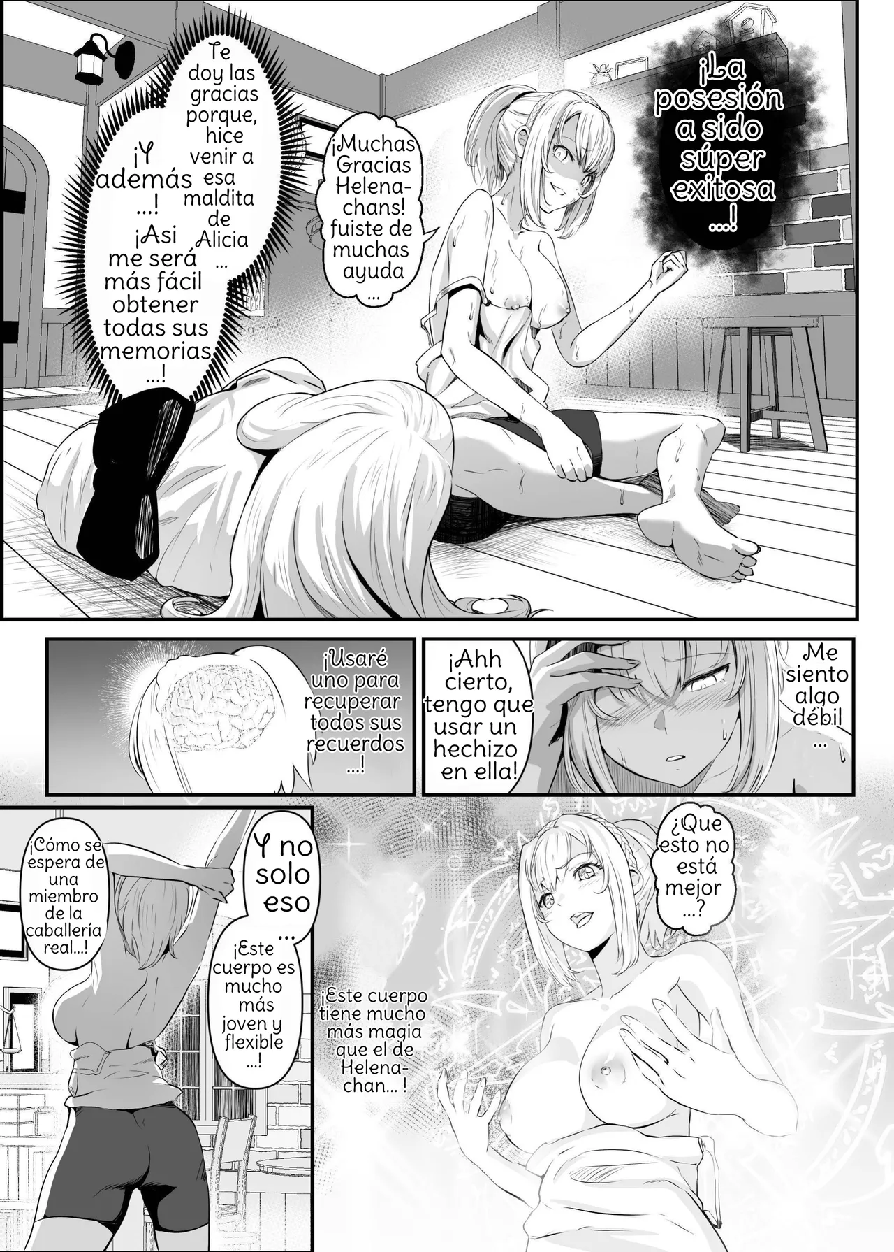 [Hyoui Lover (Hyoui Suki no Hito, Mishima Psycho)] Utsukushiki Isekai 3 Shimai no Hyouiroku [Spanish] [Amaterasu] изображение № 21