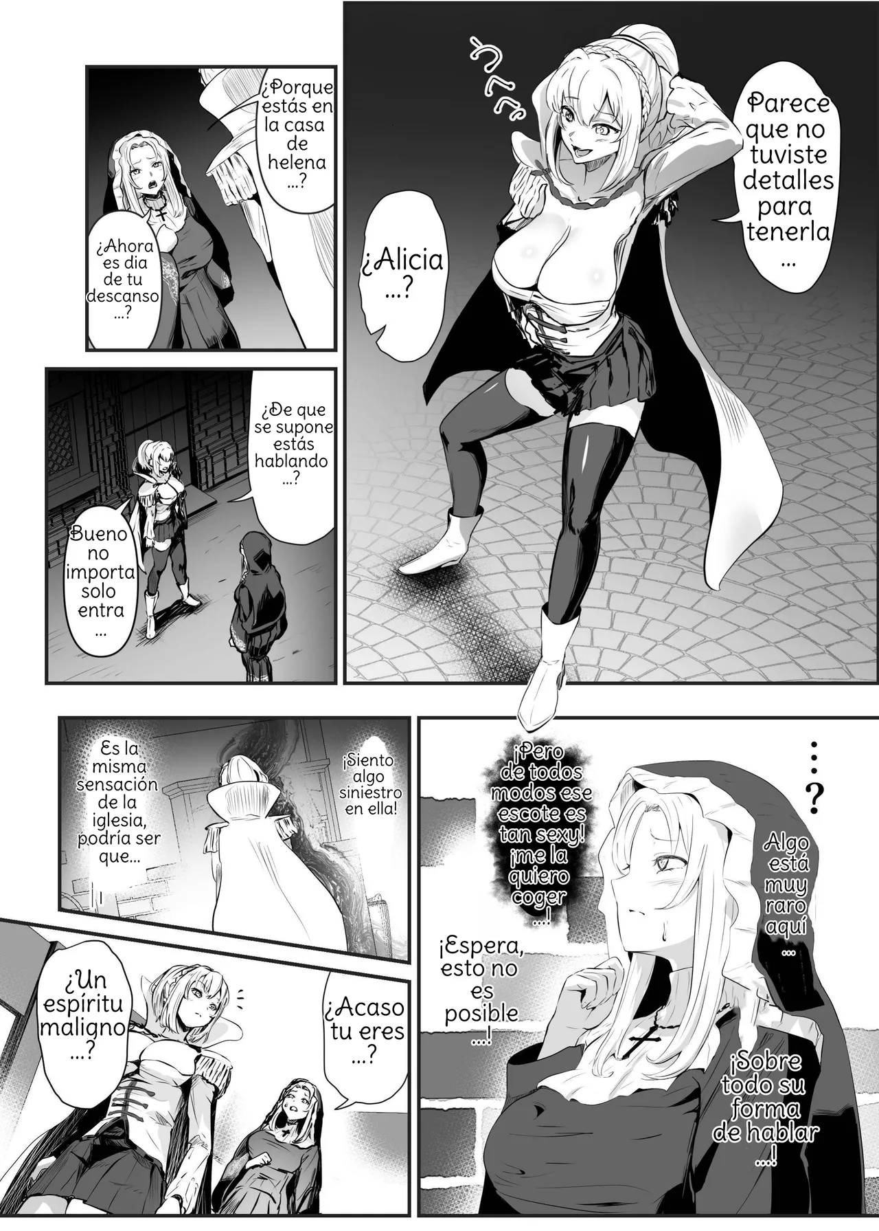 [Hyoui Lover (Hyoui Suki no Hito, Mishima Psycho)] Utsukushiki Isekai 3 Shimai no Hyouiroku [Spanish] [Amaterasu] изображение № 34