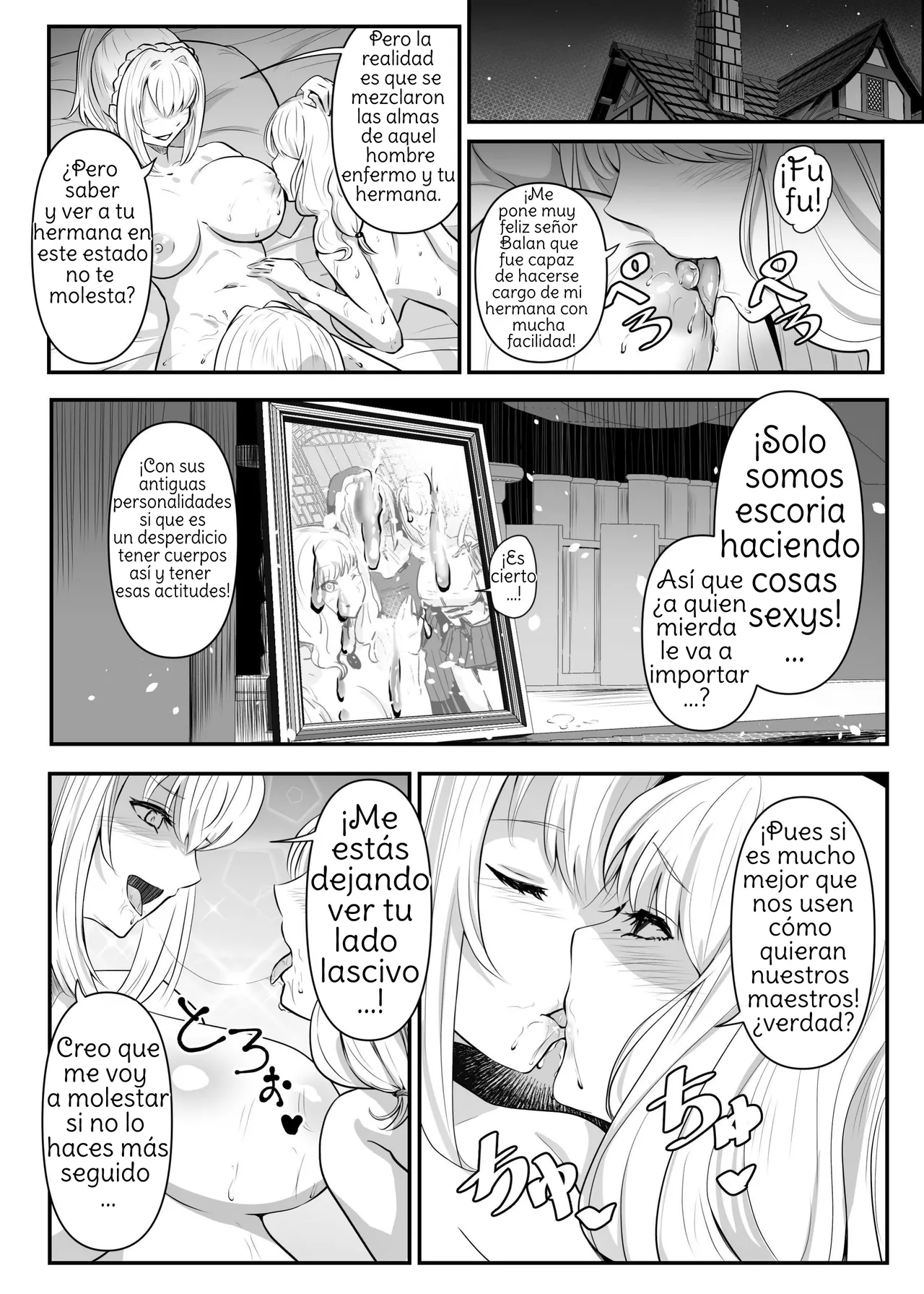 [Hyoui Lover (Hyoui Suki no Hito, Mishima Psycho)] Utsukushiki Isekai 3 Shimai no Hyouiroku [Spanish] [Amaterasu] изображение № 45