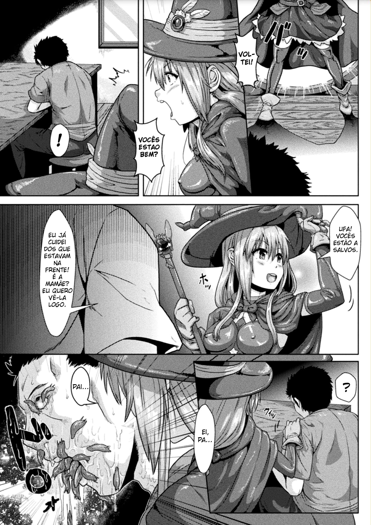 [Risei] Ochita Majo ~Namekuji o Umu Tame no Hanshoku Ana~ | Fallen Witch ~The Reproduction Hole Used For Breeding Slugs~ (Ishu Koubi Zukan) [Portuguese-BR] [digital] image number 3