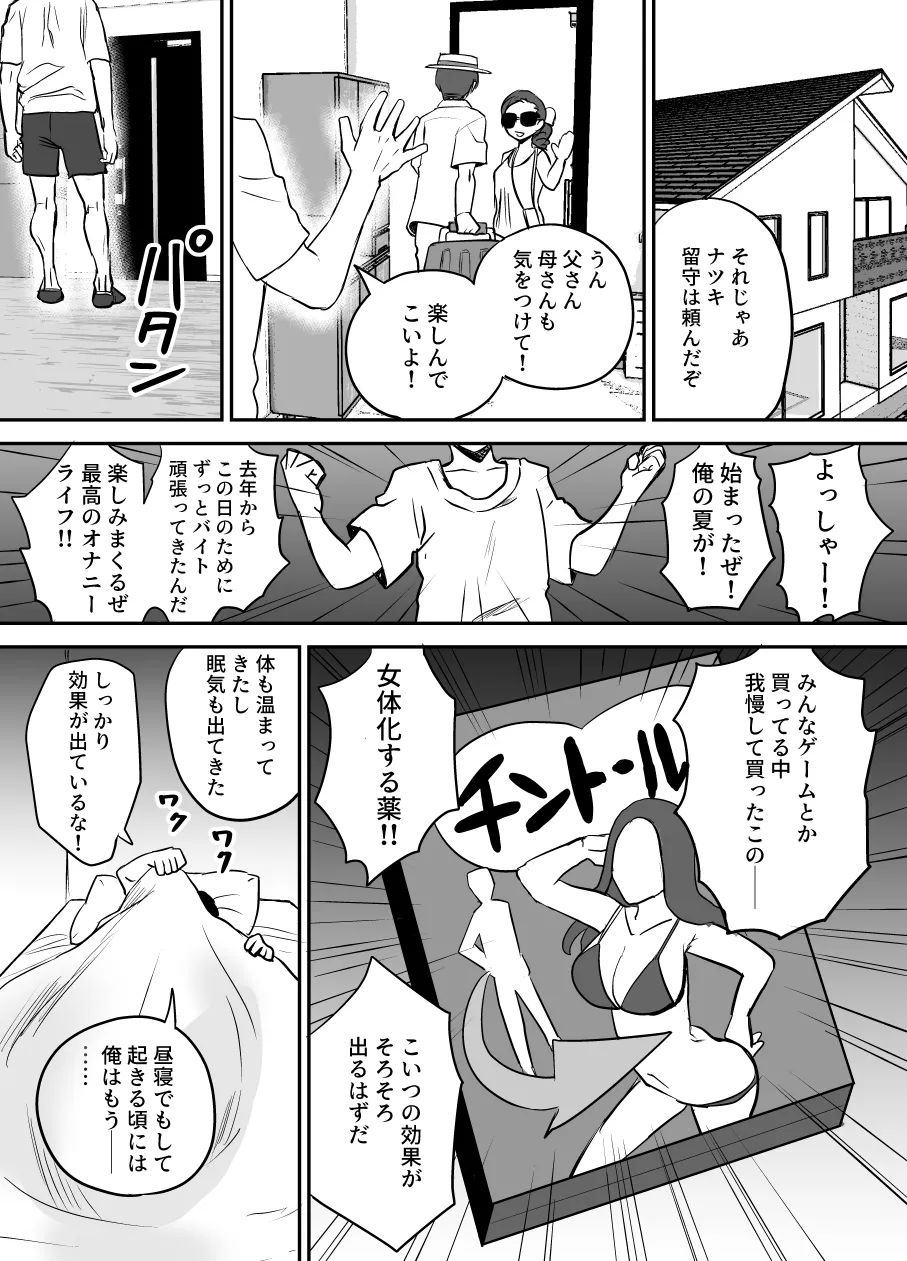 [Eichi Kenkyuujo (Blank)] Karui Kimochi de TS Kusuri ni Te o Dashita Otoko ga Mi mo Kokoro mo Mesu Ochi Suru Made (1) Onanie Hen numero di immagine  3