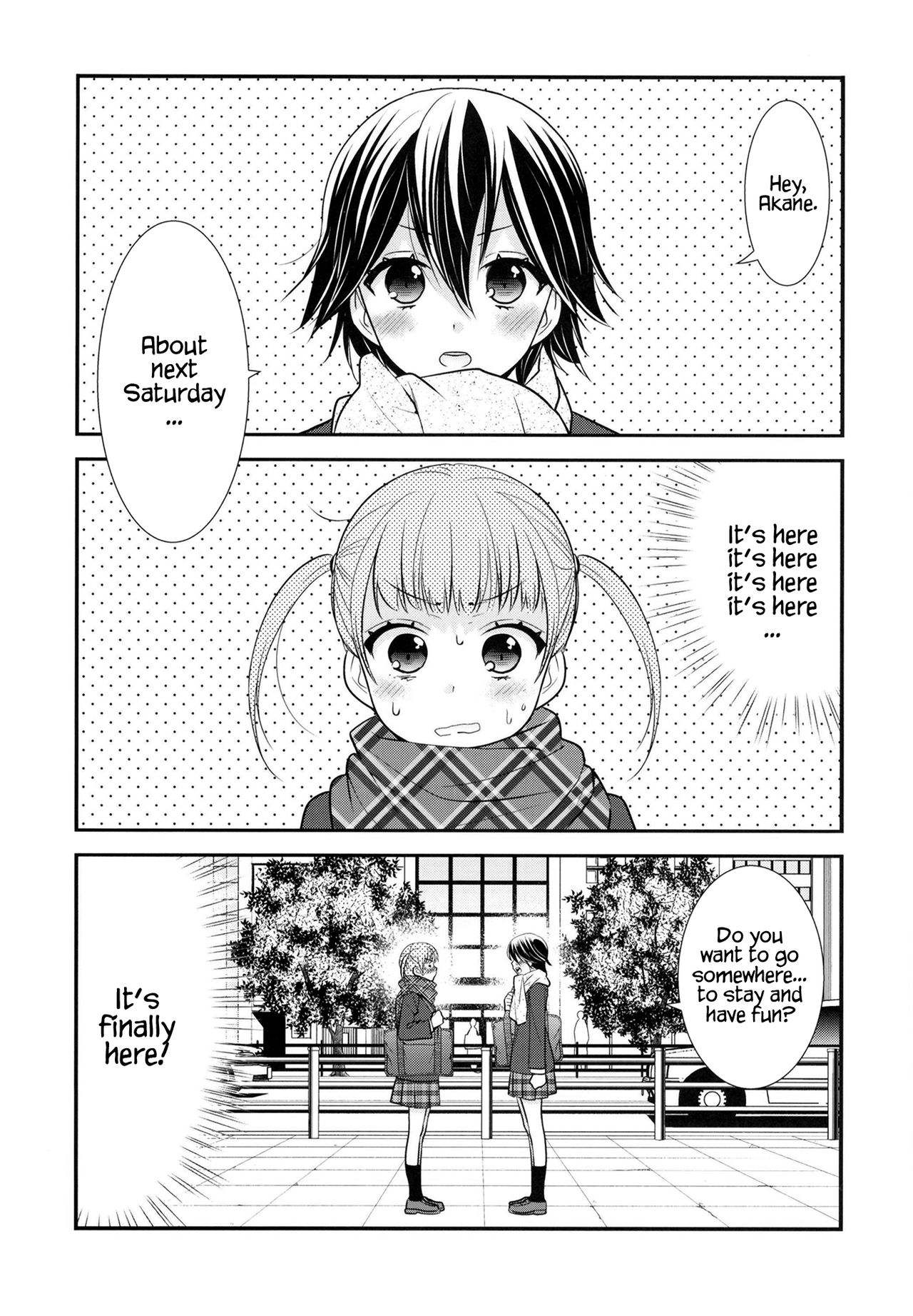 [Sweet Pea, COCOA BREAK (Ooshima Tomo, Ooshima Towa)] Futaritomo, Hajimete. [English] [WindyFall Scanlations] [Digital] numero di immagine  4