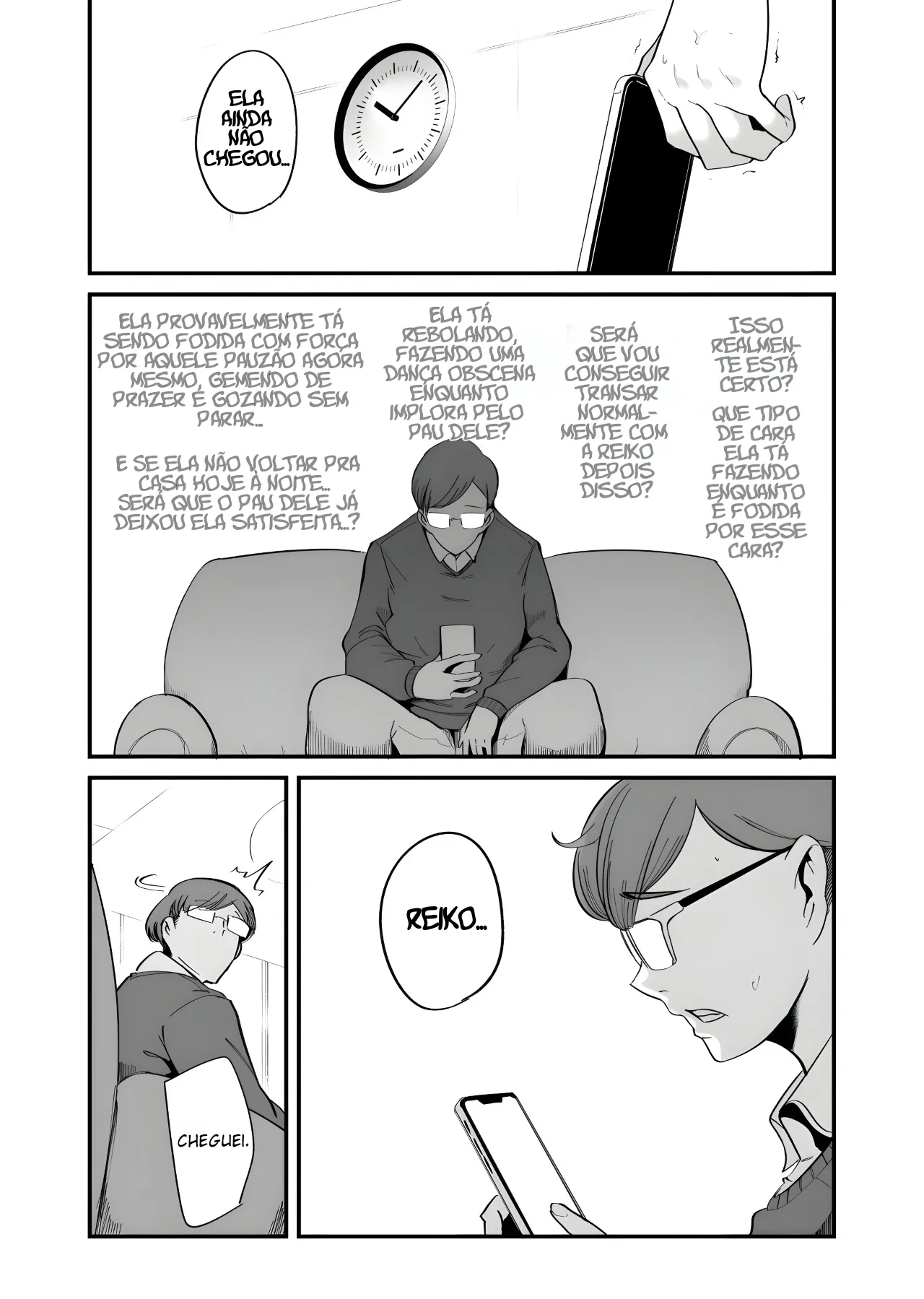 [SOUND MILK (Otochichi)] Fella Mask Fujin - Takahashi Reiko Fujin no Baai - | Blowjob Mask Wife - The Case of Reiko Takahashi [pt-BR] [Bakai.org] 이미지 번호 12