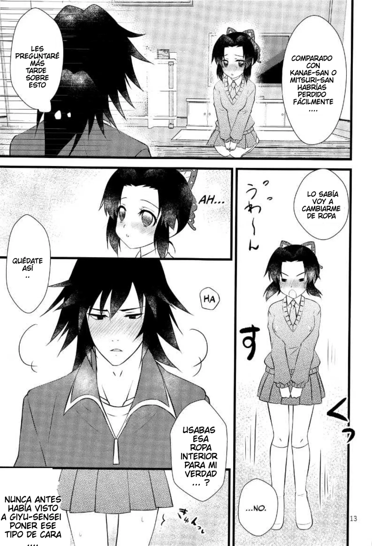 (Nichirin Kitan 6) [Hoshinatenpo (Hoshina)] Yuuwaku sarete kudasai | Por Favor, Déjate Seducir (Kimetsu no Yaiba) [Spanish] [Darkss 153] Bildnummer 12