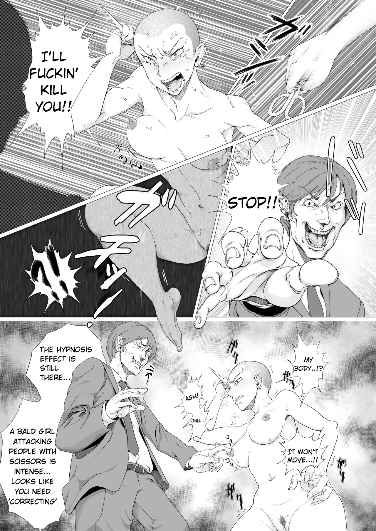 [Teihatu Syouzyo Titai] AMA LUFII! ~Hy○n○tic Shaving of a College Girl~ [English] numero di immagine  33