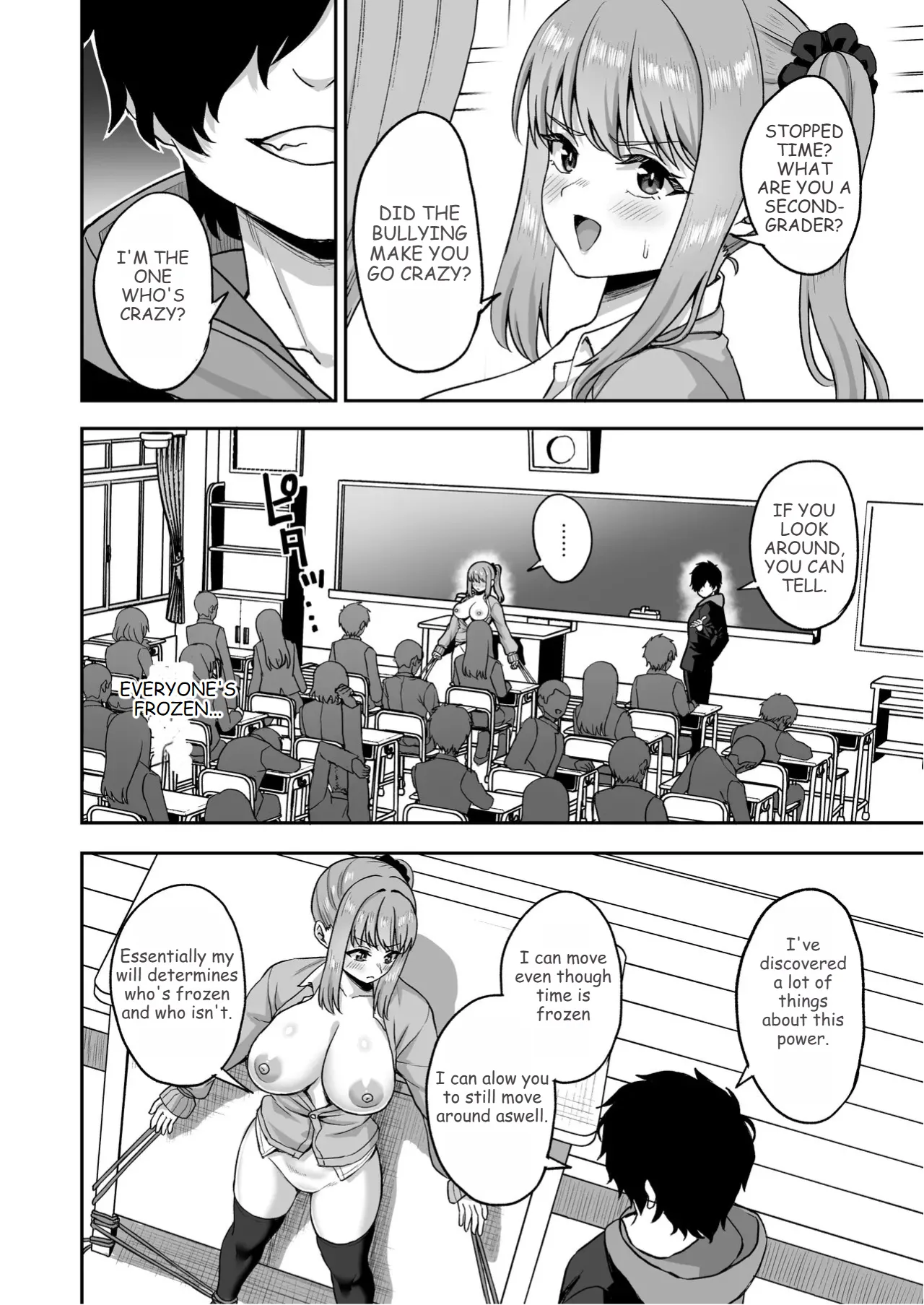 [Atsukan Rock (Akosuke)] Jikan Teishi no Chikara o Te ni Ireta Ore wa Yatsu ra ni Fukushuu suru | After Gaining the Power to Stop Time, I Took Revenge on All of Them [English] image number 34