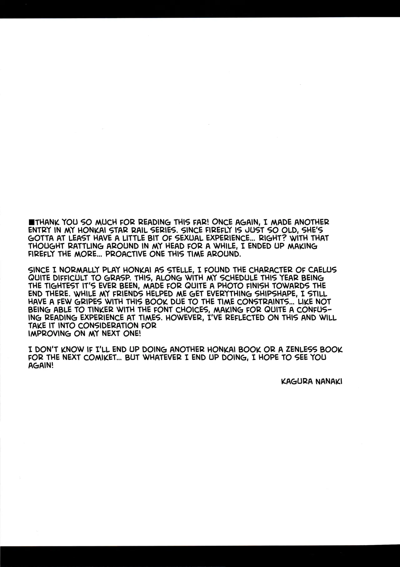 (C105) [Navy Blue (Kagura Nanaki)] Firefly wa Caelus to ○○ Shitai!! | Firefly Wants to Do It With Caelus!! (Honkai: Star Rail) [English] [head empty] 图片编号 20