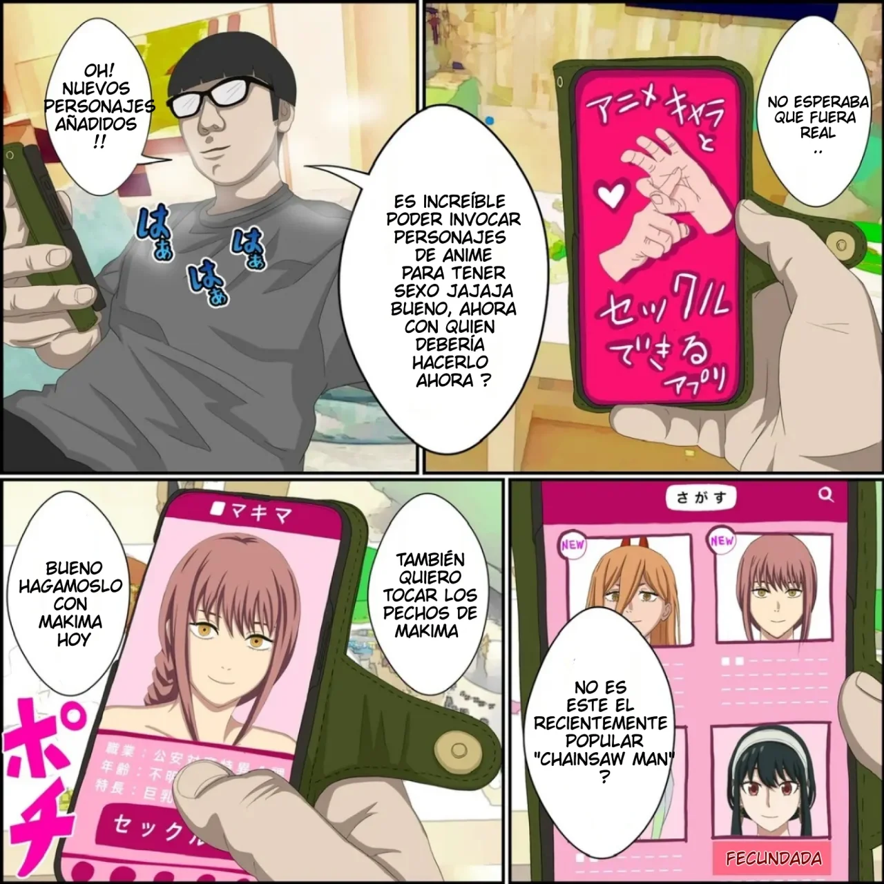 [Banana Style] Anime Chara to Seckle Dekiru Appli ''Makima Hen''｜La App con la que Puedes Cogerte a Personajes de Anime ~El Caso de Makima~ (Chainsaw Man) [Spanish] [Darkss 153] 图片编号 1