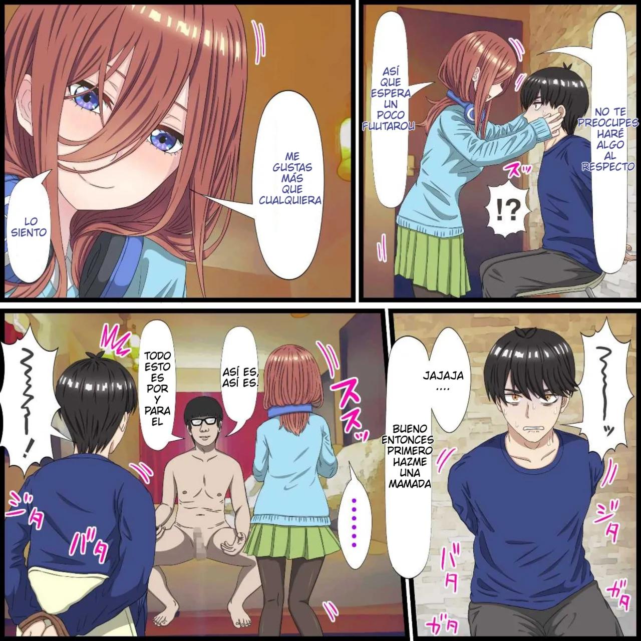 [Banana Style] Anime Chara to Seckle Dekiru Appli ''Miku Hen''｜La App con la que Puedes Cogerte a Personajes de Anime ~El Caso de Miku~ (Gotoubun no Hanayome) [Spanish] [Darkss 153] 图片编号 9