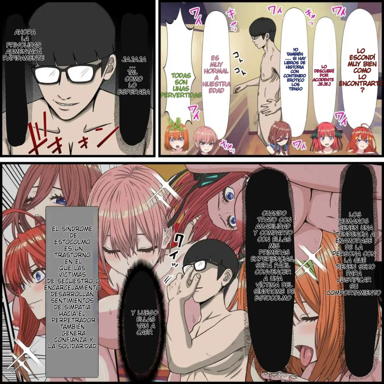 [Banana Style] Anime Chara to Seckle Dekiru Appli ''Nakano Shimai Hen'' 3｜La App con la que Puedes Cogerte a Personajes de Anime ~El Caso de las Hermanas Nakano~ 3 (Gotoubun no Hanayome) [Spanish] [Darkss 153] image number 6