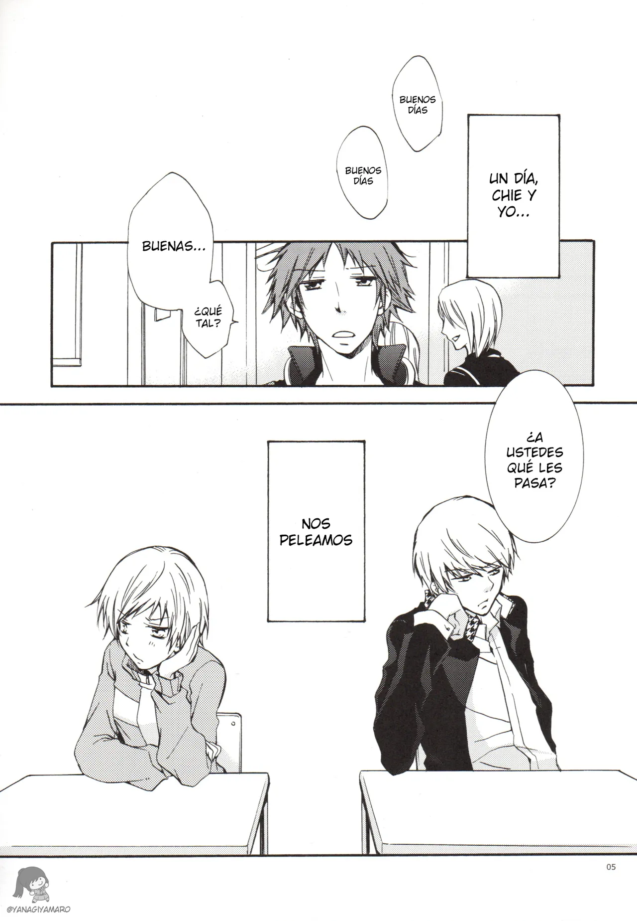 [Persona 4] Un día, Chie y yo nos peleamos [Yanagiya Maro] 图片编号 5