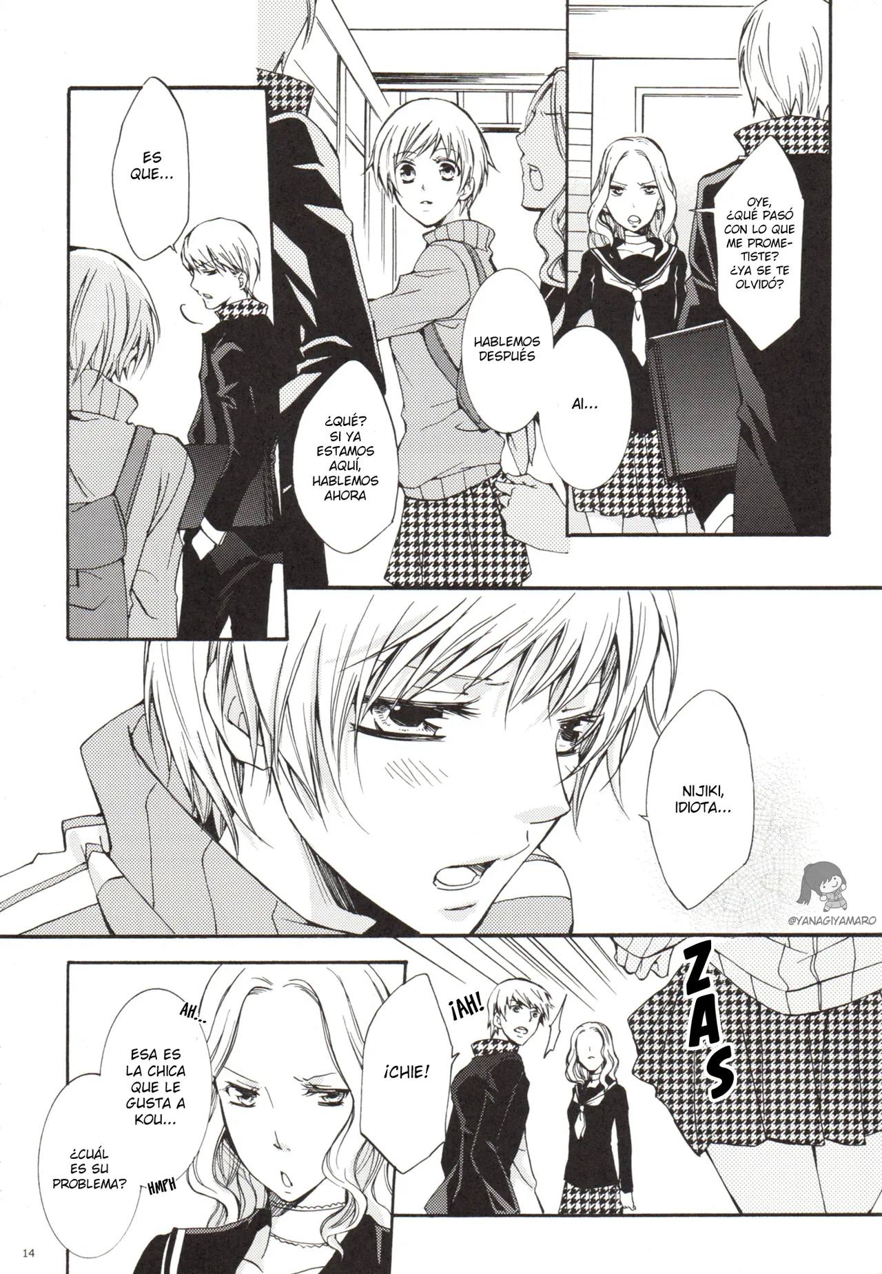[Persona 4] Un día, Chie y yo nos peleamos [Yanagiya Maro] 图片编号 14
