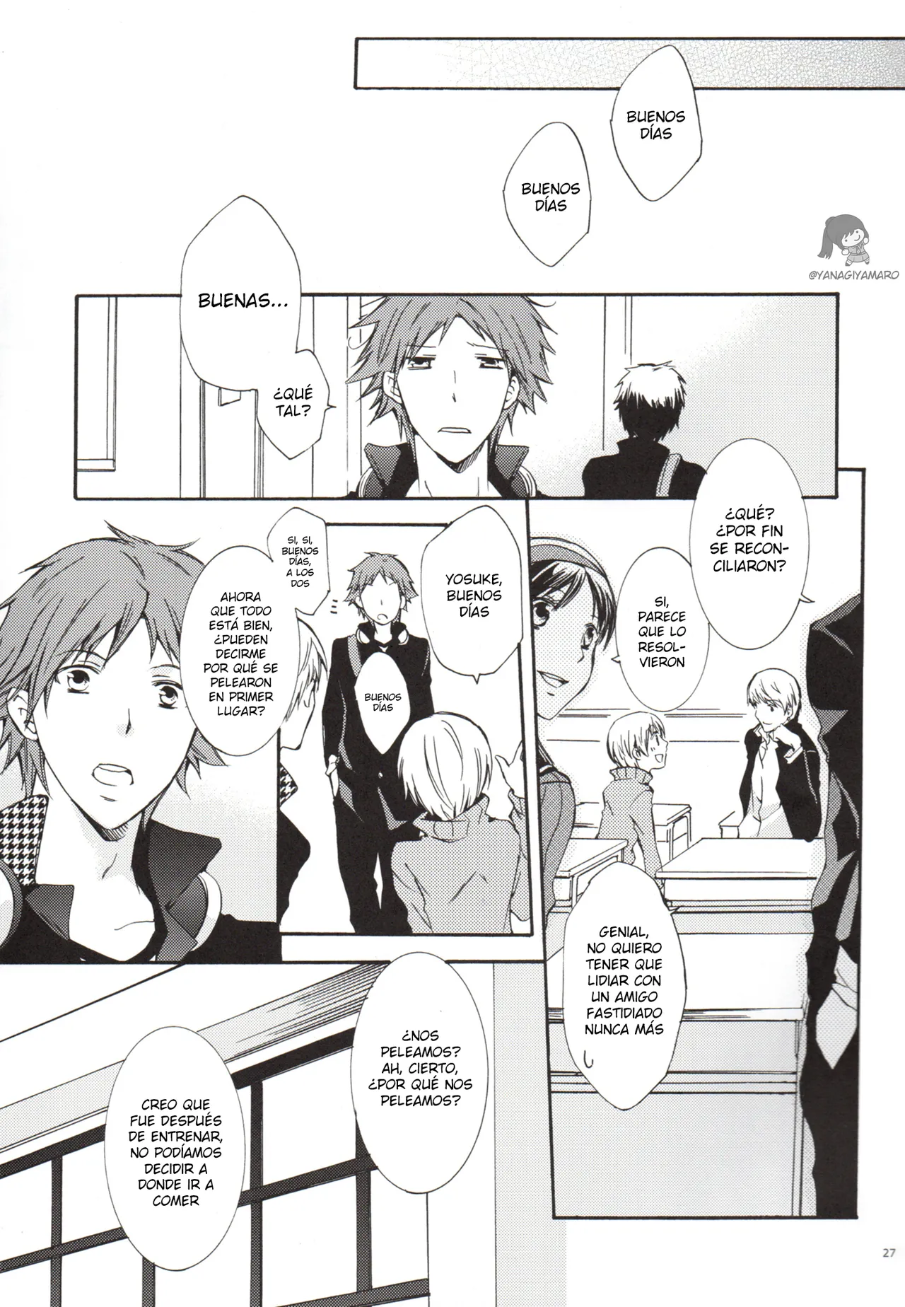 [Persona 4] Un día, Chie y yo nos peleamos [Yanagiya Maro] 图片编号 27