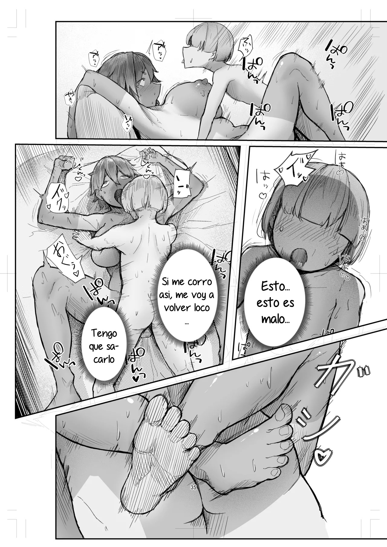 [Rokkotsu-san (Abara-kun)] Watashi no Omocha-kun 2｜Mi Dildo-kun 2 [Spanish] [Hta scan] image number 35