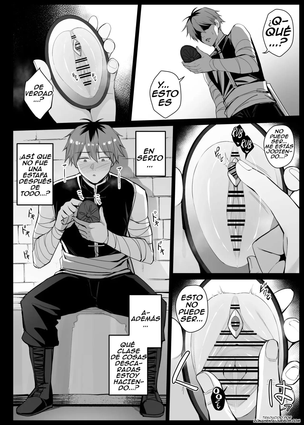 [Liyoosa] Nozomu Mono ga Touei Sareru Kagami o Te ni Ireta Stark｜Stark Obtuvo un Espejo que Proyecta lo que Desea (Sousou no Frieren) [Spanish] [ZonaHentaiJuegos] 图片编号 2