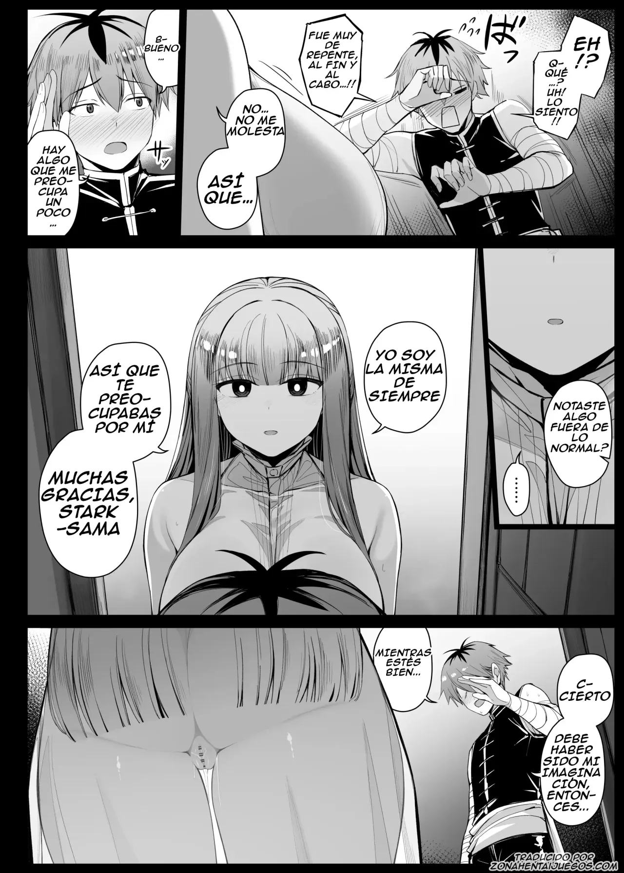 [Liyoosa] Nozomu Mono ga Touei Sareru Kagami o Te ni Ireta Stark｜Stark Obtuvo un Espejo que Proyecta lo que Desea (Sousou no Frieren) [Spanish] [ZonaHentaiJuegos] 图片编号 4