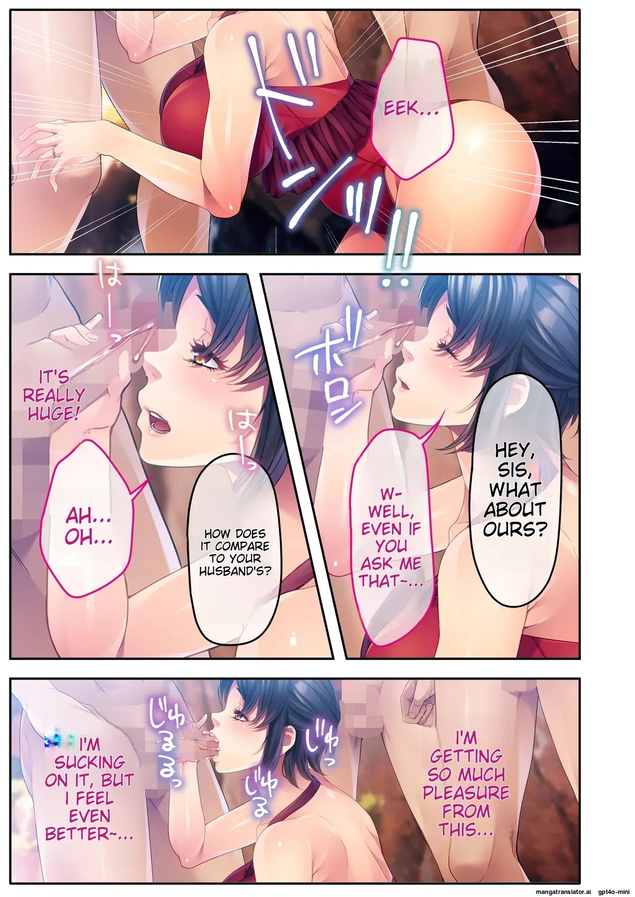 The busty promiscuous mom seduced by the playboys ~ The laid-back stepmom transforms a beach babe! Mosaic Comic Compilation numero di immagine  6