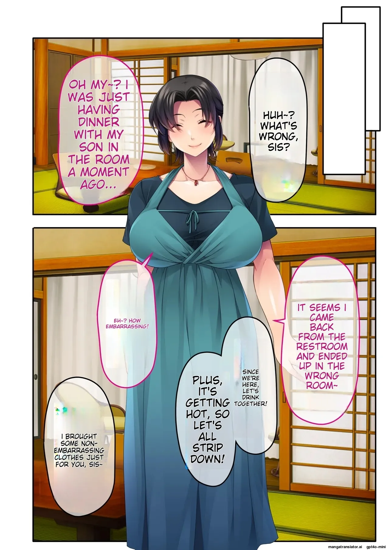 The busty promiscuous mom seduced by the playboys ~ The laid-back stepmom transforms a beach babe! Mosaic Comic Compilation numero di immagine  25