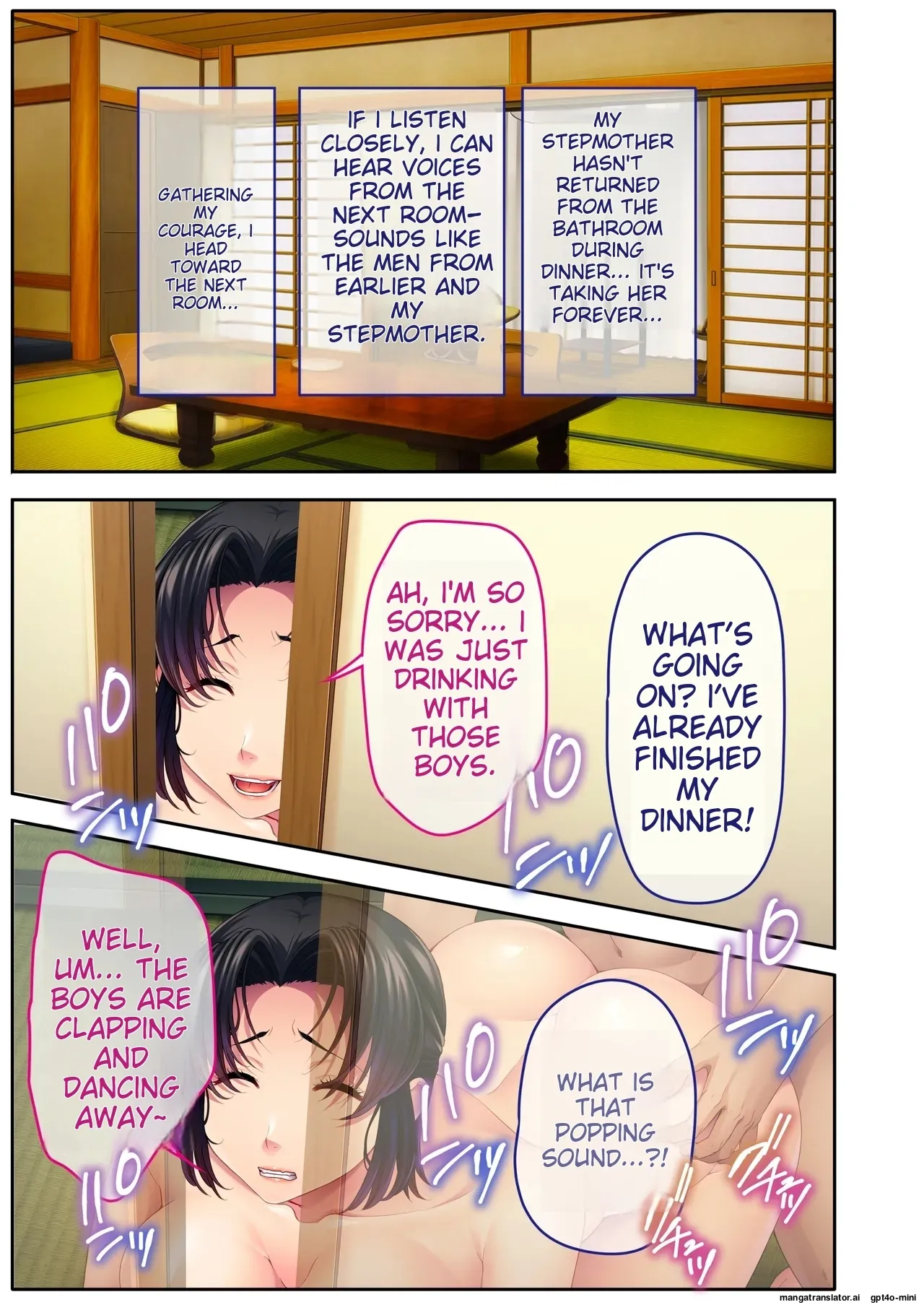 The busty promiscuous mom seduced by the playboys ~ The laid-back stepmom transforms a beach babe! Mosaic Comic Compilation numero di immagine  28