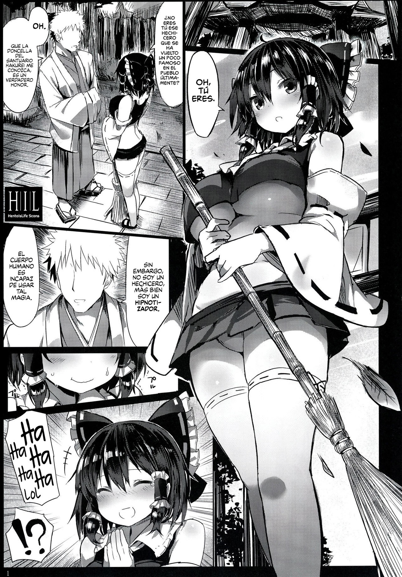 [MOSQUITONE. (Great Mosu)] Kanzen Kuppuku Saimin Reimu (Touhou Project) [Spanish] [HentaIsLife Scans] [Digital] image number 2