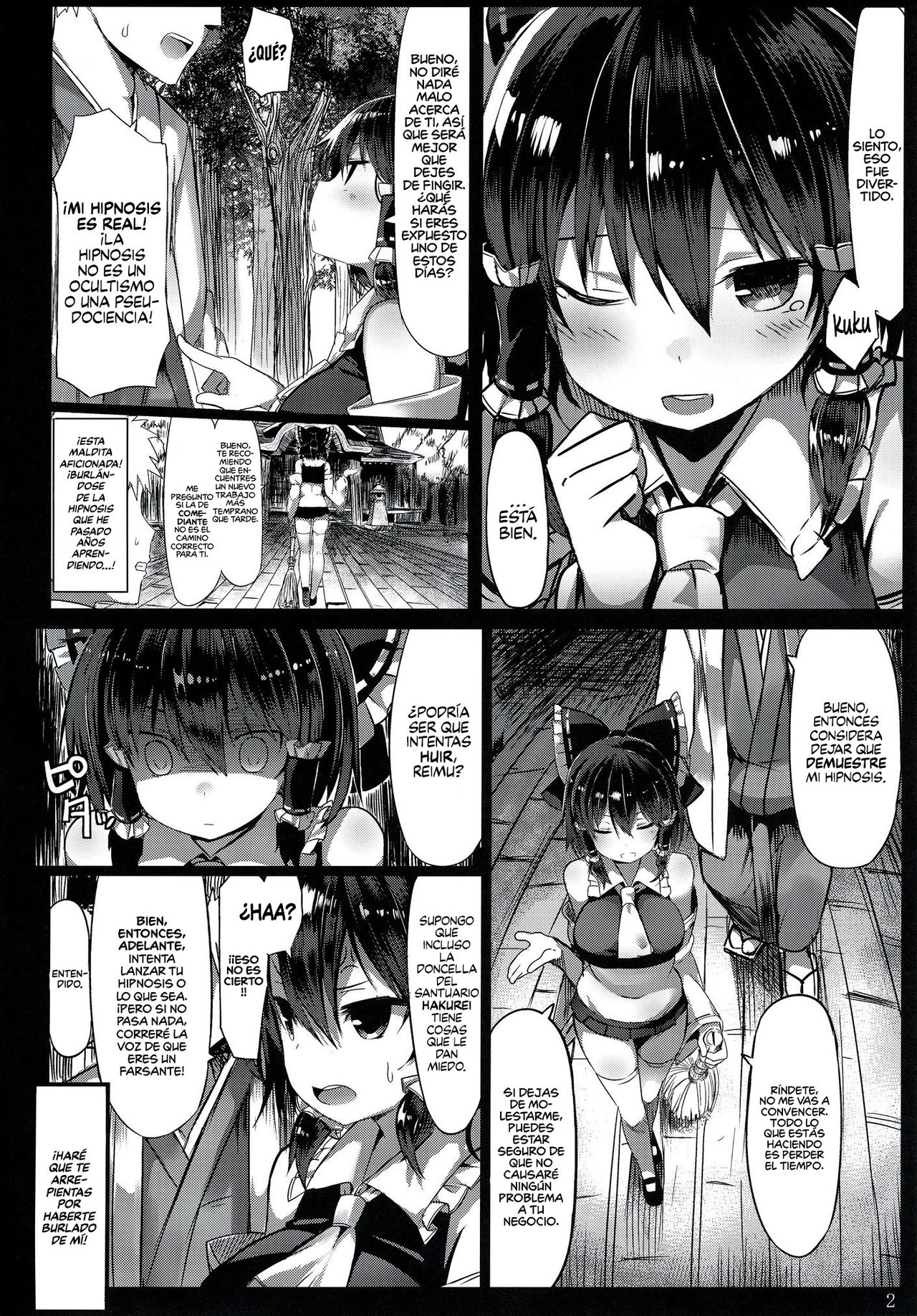 [MOSQUITONE. (Great Mosu)] Kanzen Kuppuku Saimin Reimu (Touhou Project) [Spanish] [HentaIsLife Scans] [Digital] image number 3