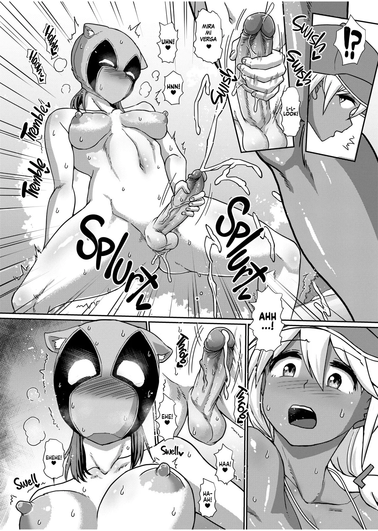 [Hakaba Yodomu) Futanari Beach Police no Oshigoto 02 [SPANISH] (Decensored) 图片编号 8