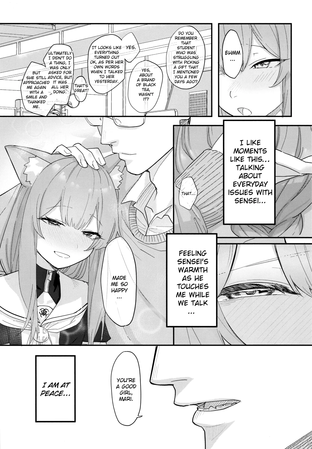 (C105) [Yayuyoron] Dasei | Let it out/Falling into sin (Blue Archive) [English] [Literally Starving] numero di immagine  4