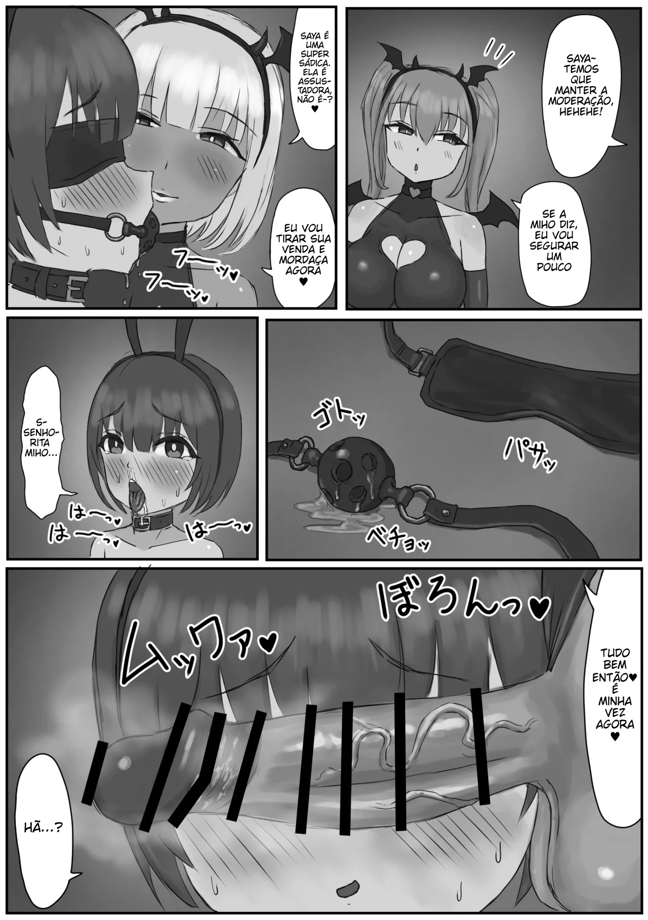 [Kousaten] Bunny Josou Danshi ga Succubus Cos no Futanari-tachi ni Mazo Onaho ni Sarechau Hanashi [Portuguese-BR] 图片编号 18