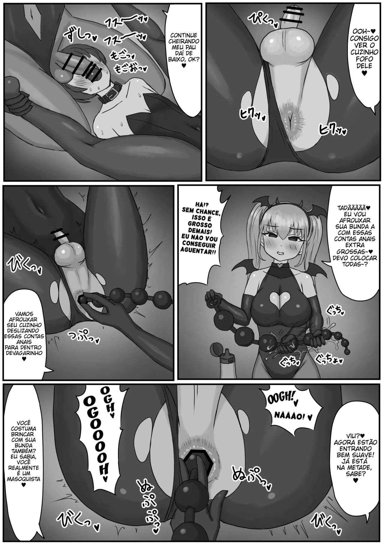 [Kousaten] Bunny Josou Danshi ga Succubus Cos no Futanari-tachi ni Mazo Onaho ni Sarechau Hanashi [Portuguese-BR] 图片编号 23