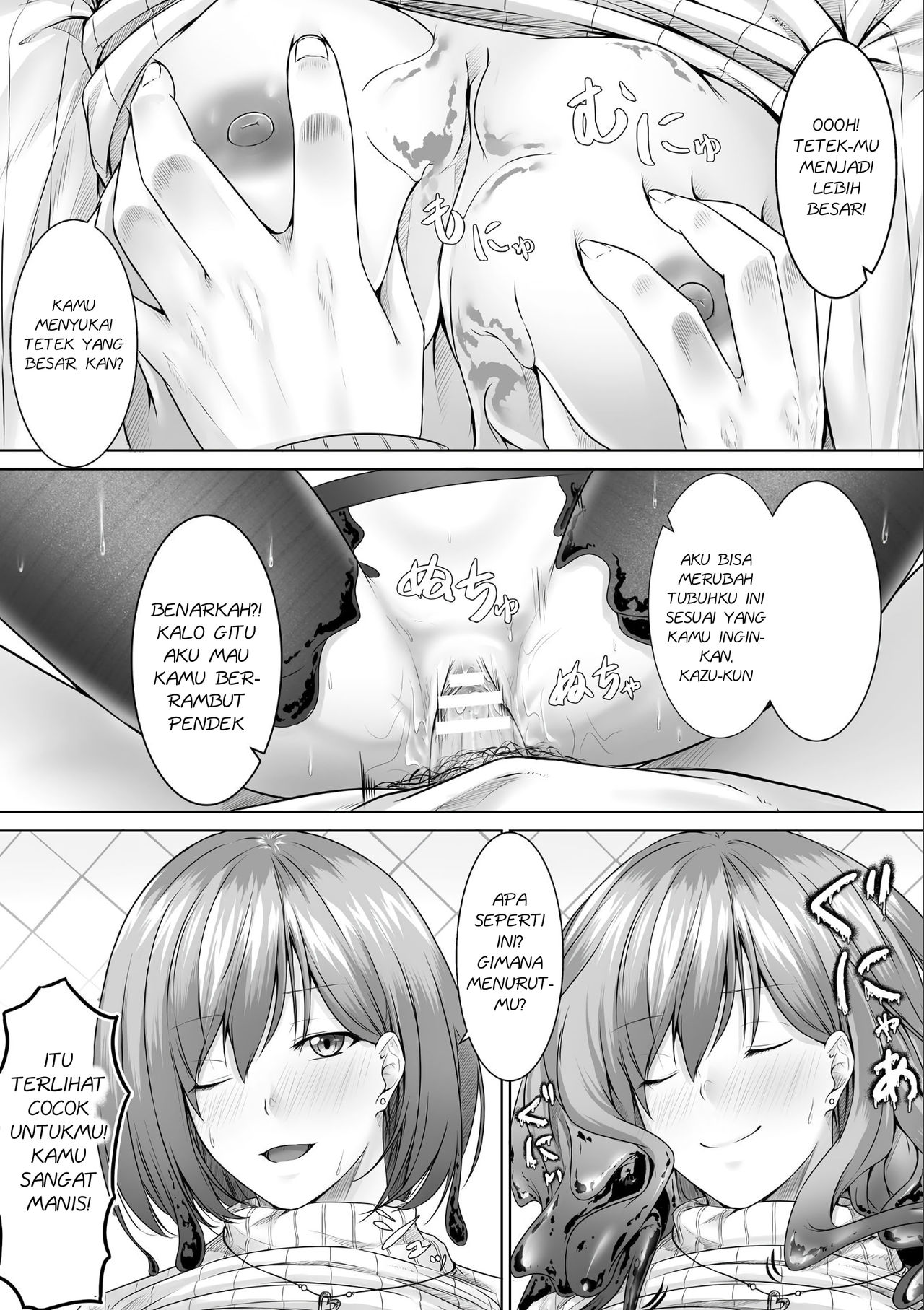 [Metako] Slime kara no Ongaeshi | The Slime's Gratitude (Bessatsu Comic Unreal Tasha Henshin Shite Narisumashi Yuuwaku Hen Vol. 2) [Indonesian] [15tl_ID] [Digital] image number 6