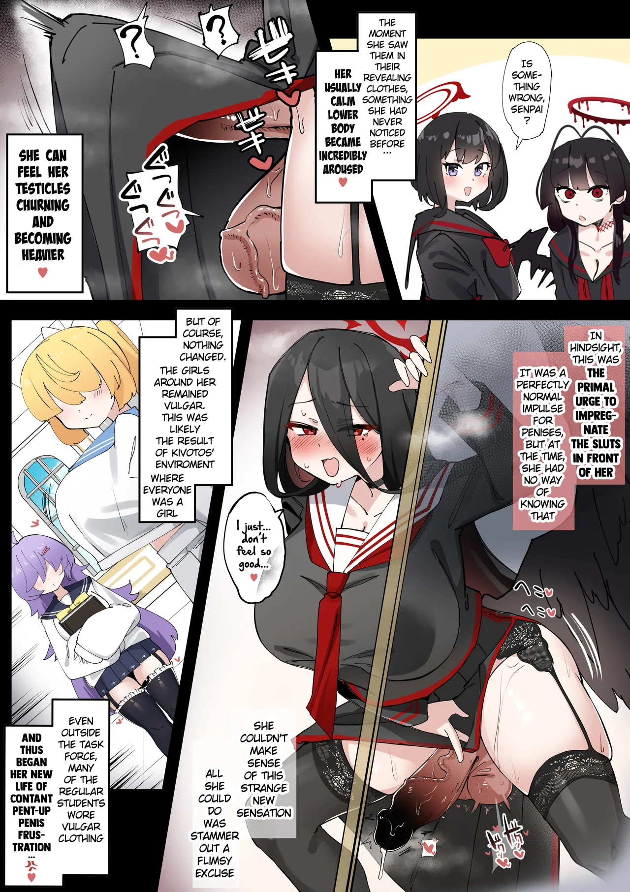 [Zea Lark] Futanari Hasumi-san vs Muttsuri Maso Mesu Ako-chan Manga (Blue Archive) [English] 이미지 번호 5