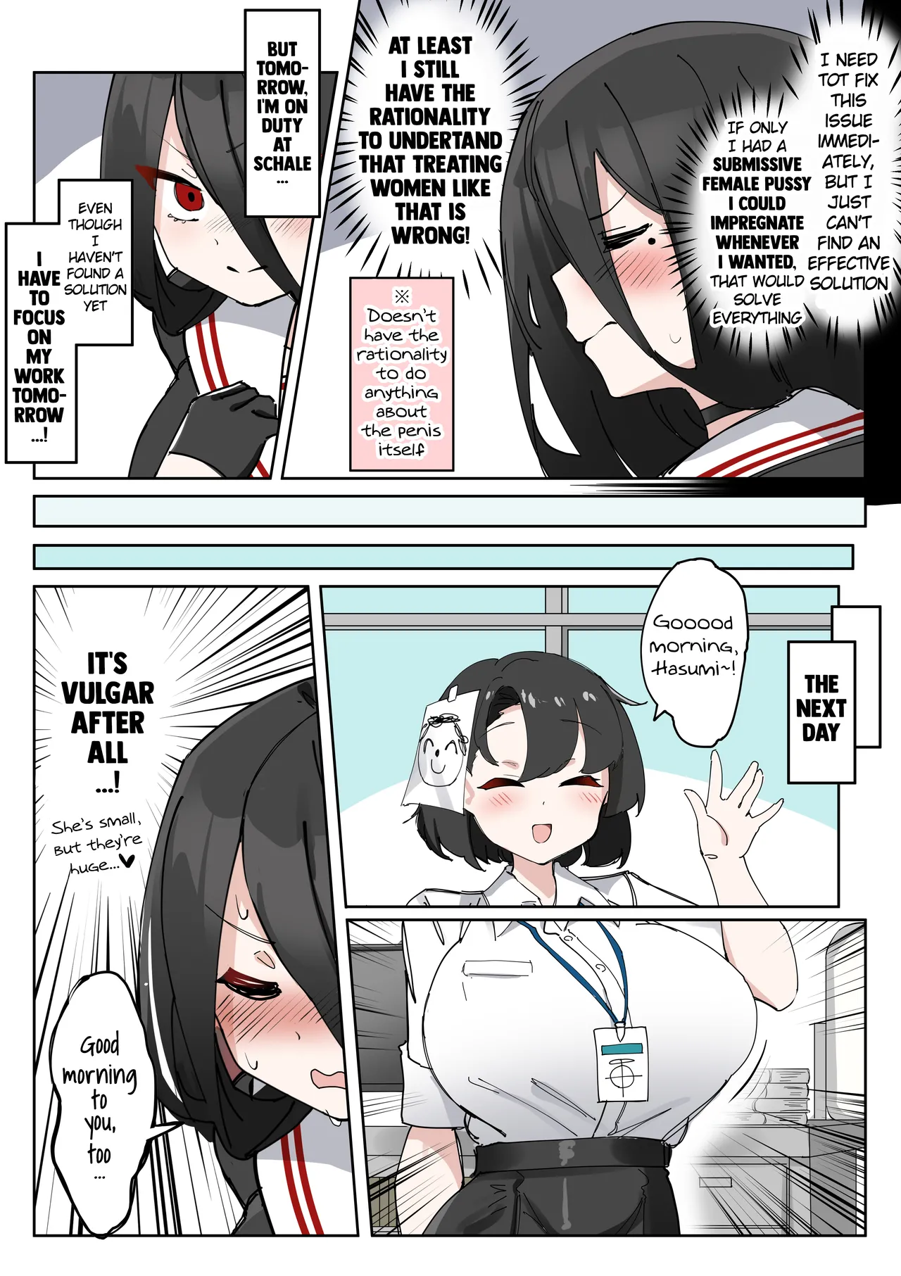 [Zea Lark] Futanari Hasumi-san vs Muttsuri Maso Mesu Ako-chan Manga (Blue Archive) [English] 이미지 번호 7