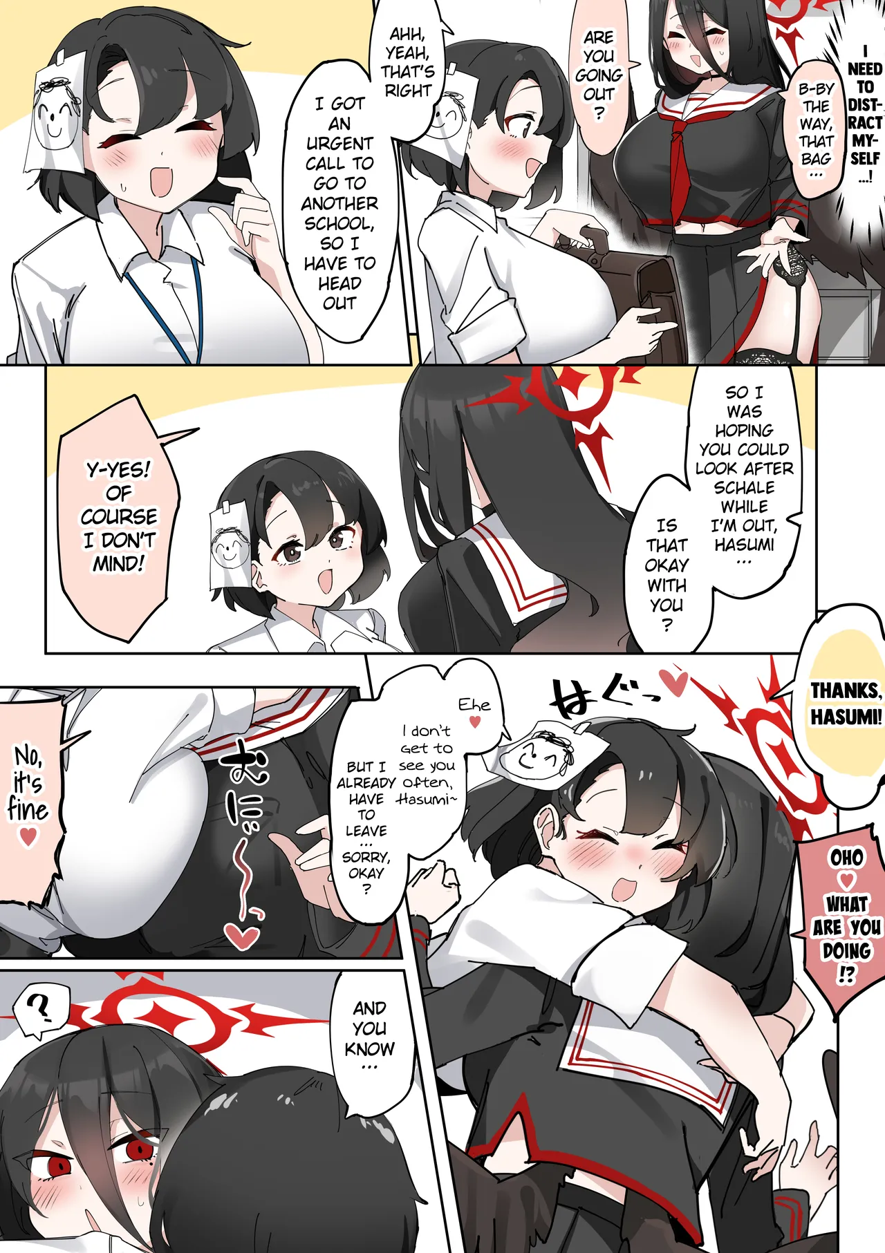 [Zea Lark] Futanari Hasumi-san vs Muttsuri Maso Mesu Ako-chan Manga (Blue Archive) [English] 이미지 번호 8