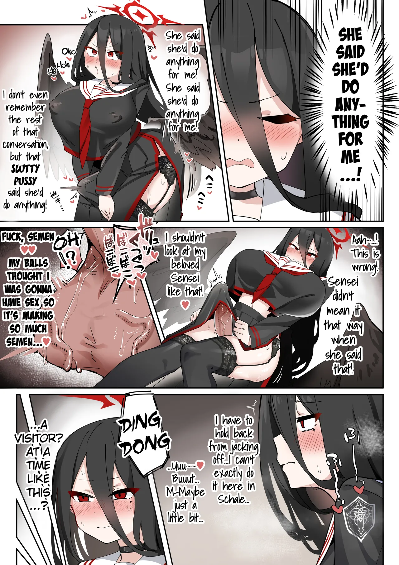 [Zea Lark] Futanari Hasumi-san vs Muttsuri Maso Mesu Ako-chan Manga (Blue Archive) [English] 이미지 번호 10