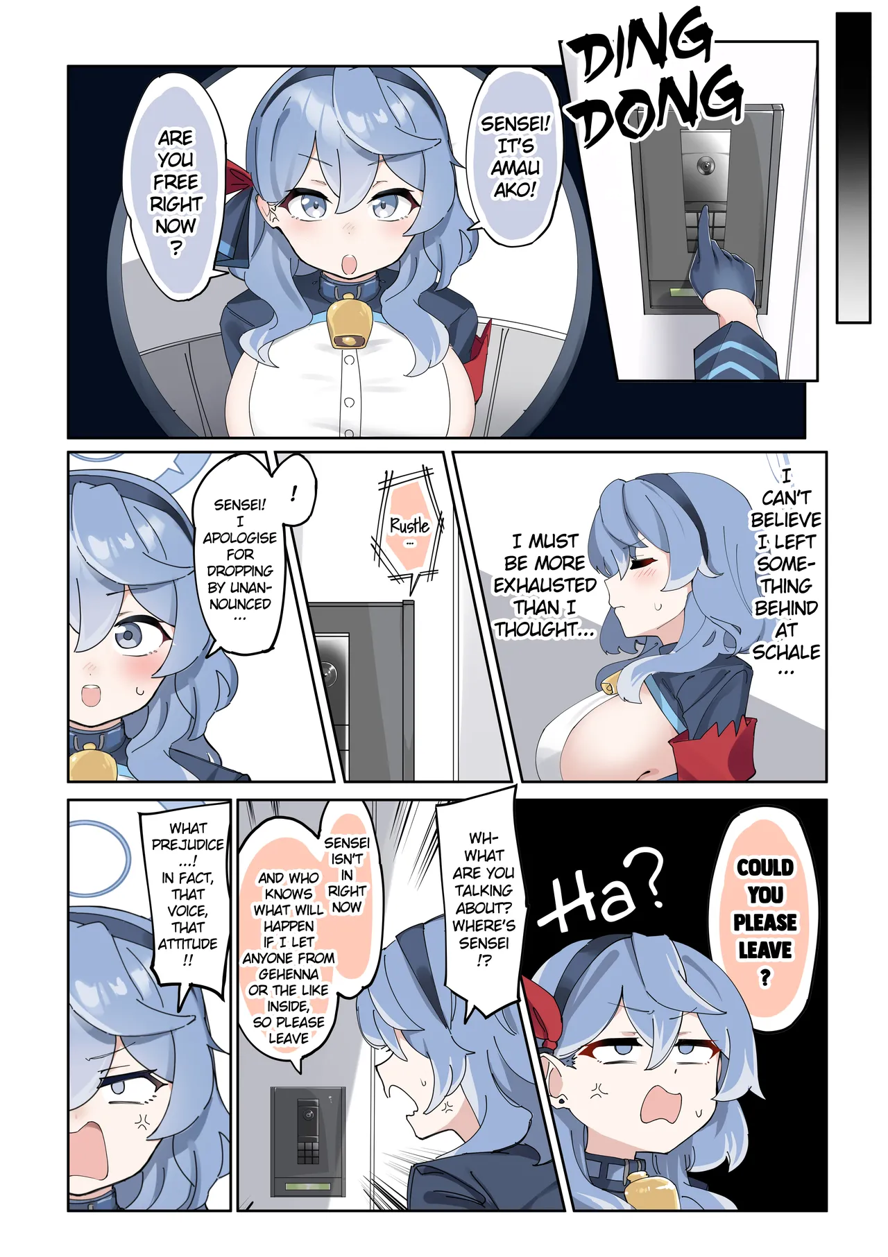 [Zea Lark] Futanari Hasumi-san vs Muttsuri Maso Mesu Ako-chan Manga (Blue Archive) [English] 이미지 번호 11