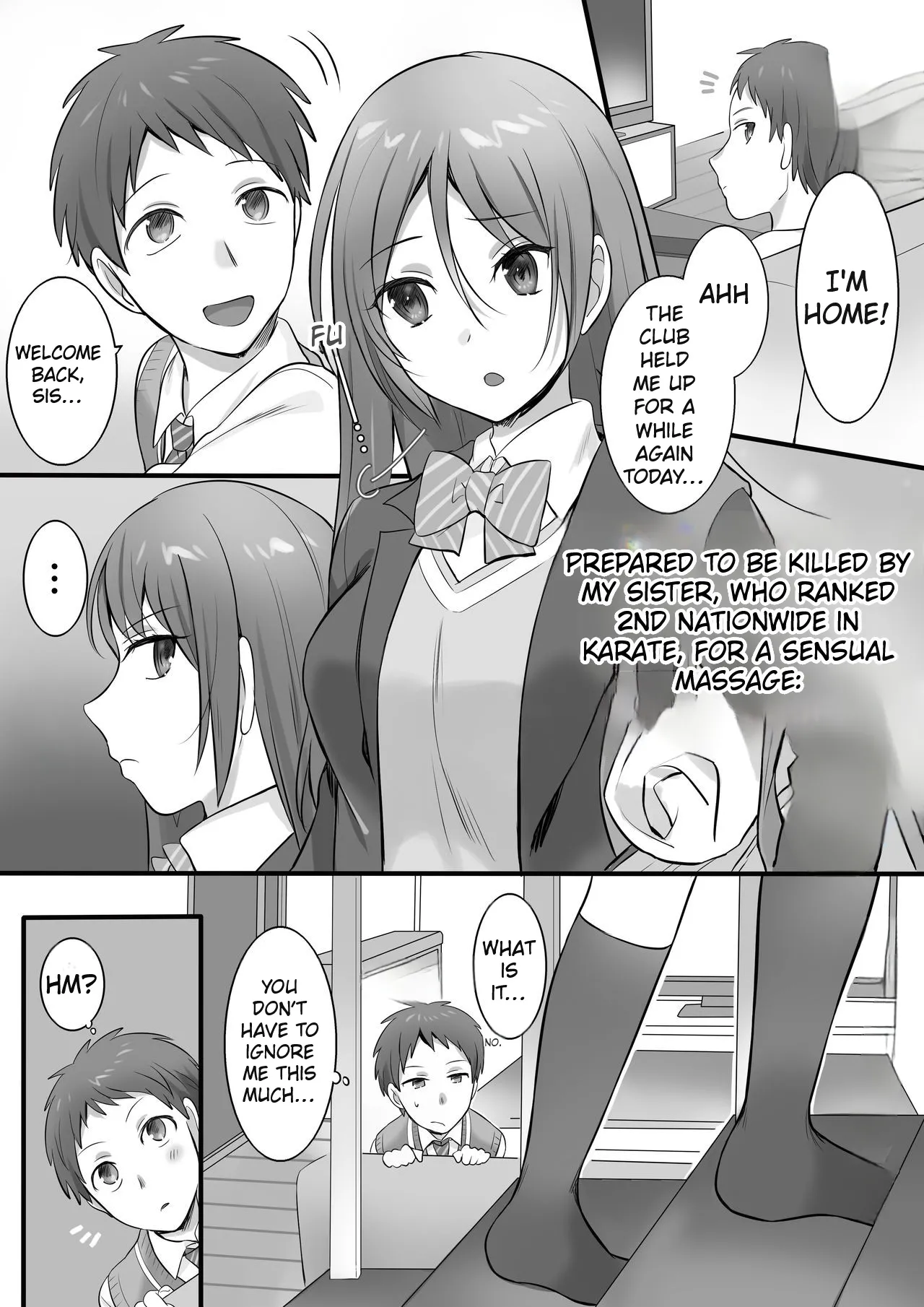 [Fafafalabel (Hiiragi Popura)] I Tried Giving a Sensual Massage to My Older Sister, Who’s Ranked #2 Nationwide in Karate - Ready to Be Killed for It. [English] 이미지 번호 2