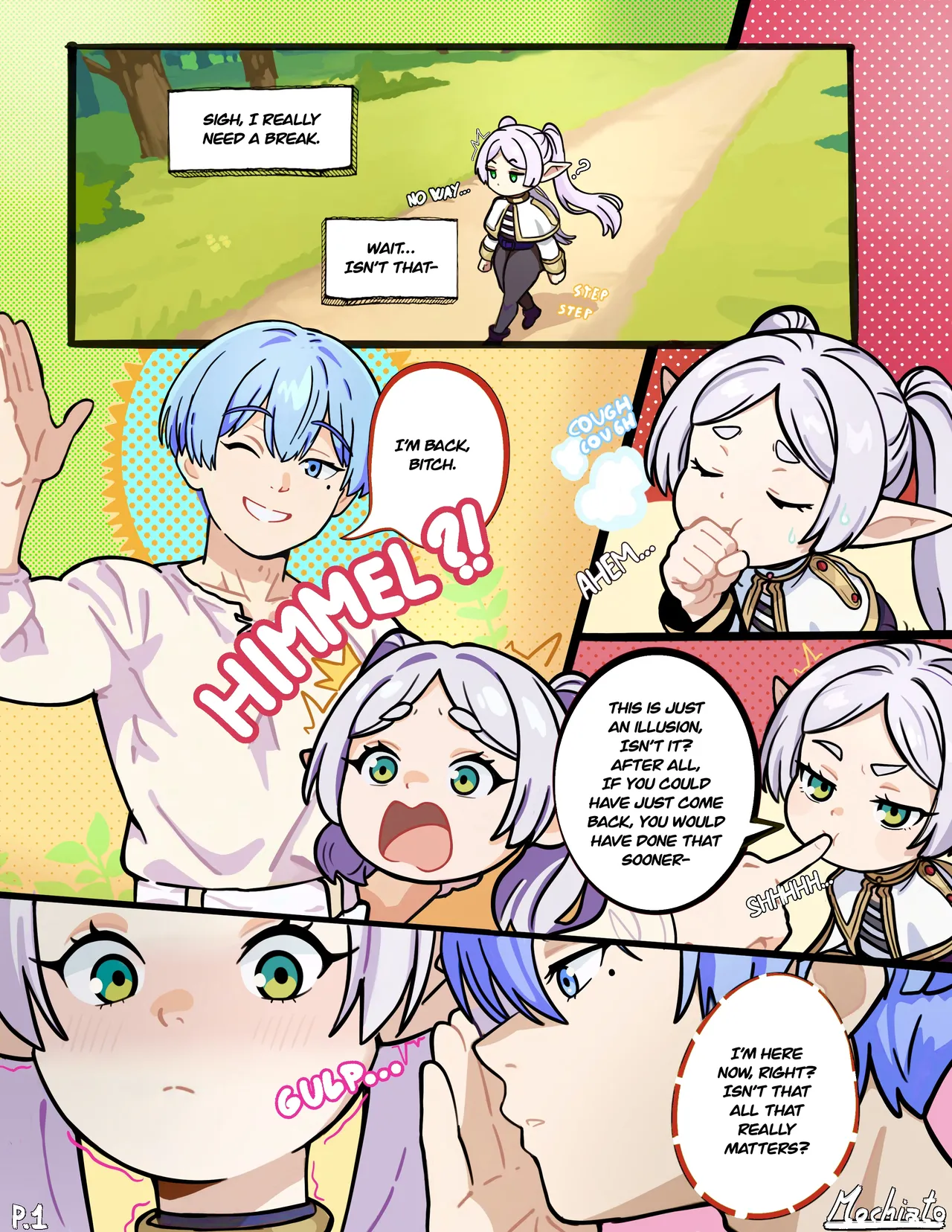 Frieren’s happy Reunion with Himmel (Mochiato) numero di immagine  2