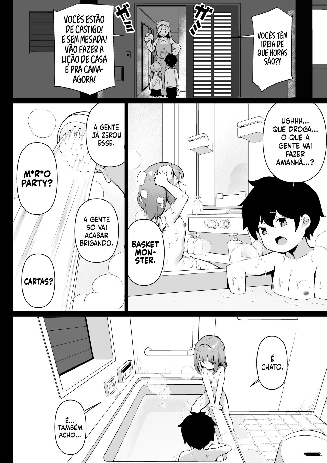 [Yokoya Manjirou] Chikubi Gottsunko kara Hajimaru Imouto to no H na Asobi | De Esbarrões Inocentes a Brincadeiras Quentes com Minha Irmã [Portuguese-BR] numero di immagine  10