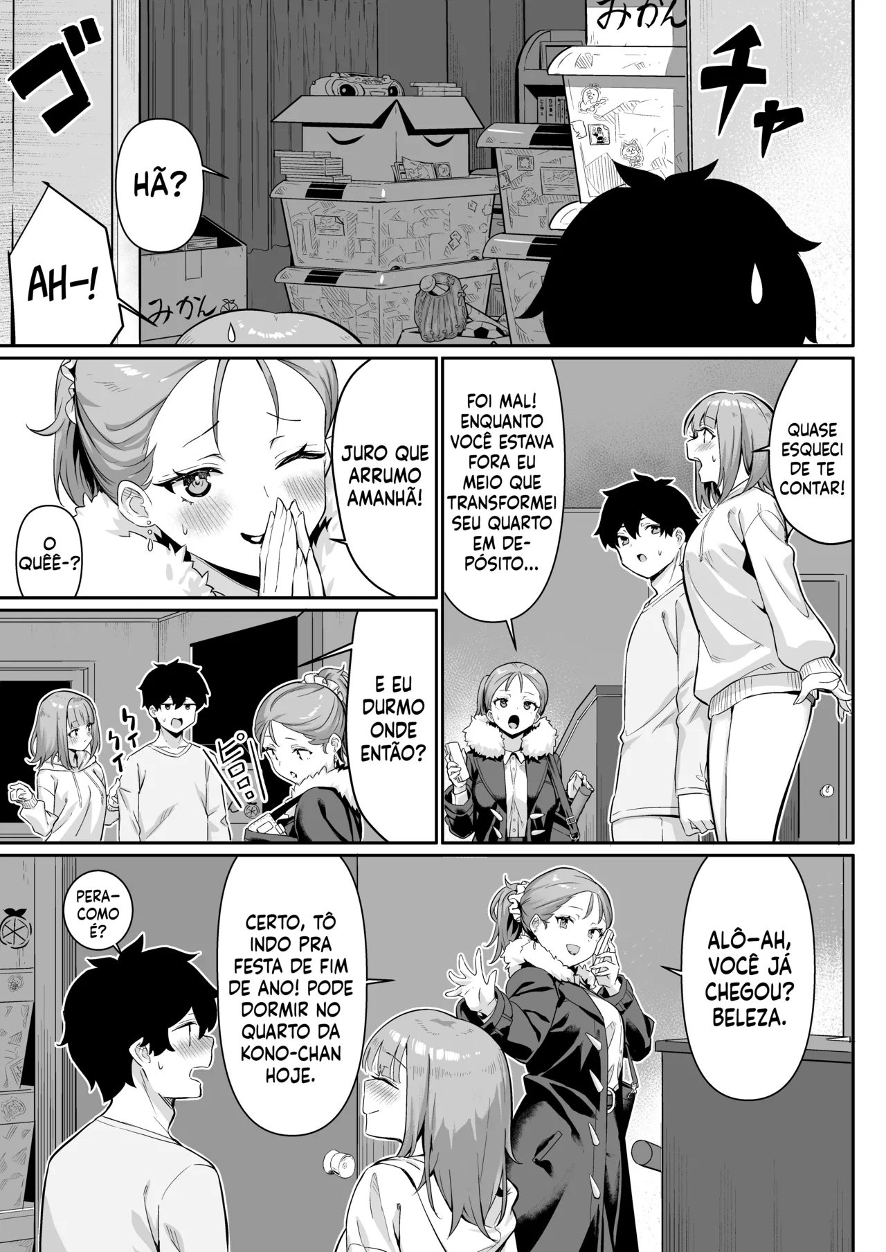 [Yokoya Manjirou] Chikubi Gottsunko kara Hajimaru Imouto to no H na Asobi | De Esbarrões Inocentes a Brincadeiras Quentes com Minha Irmã [Portuguese-BR] numero di immagine  19