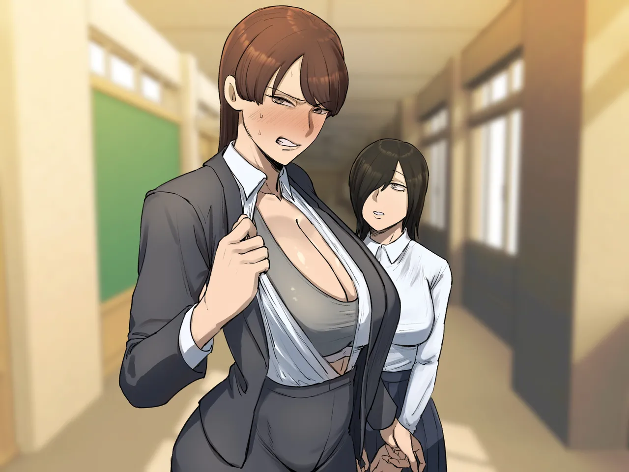 [Chotto B-sen] Seito no Shitagi o Tsukete Shazai Shiro [Full Color-ban] image number 3