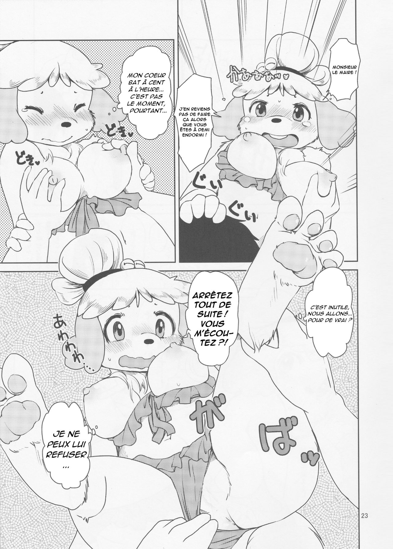 (Fur-st 7) [Noraya (Setouchi Kurage)] Zutto Anata no Hisho. (Animal Crossing) [French] 22eme image