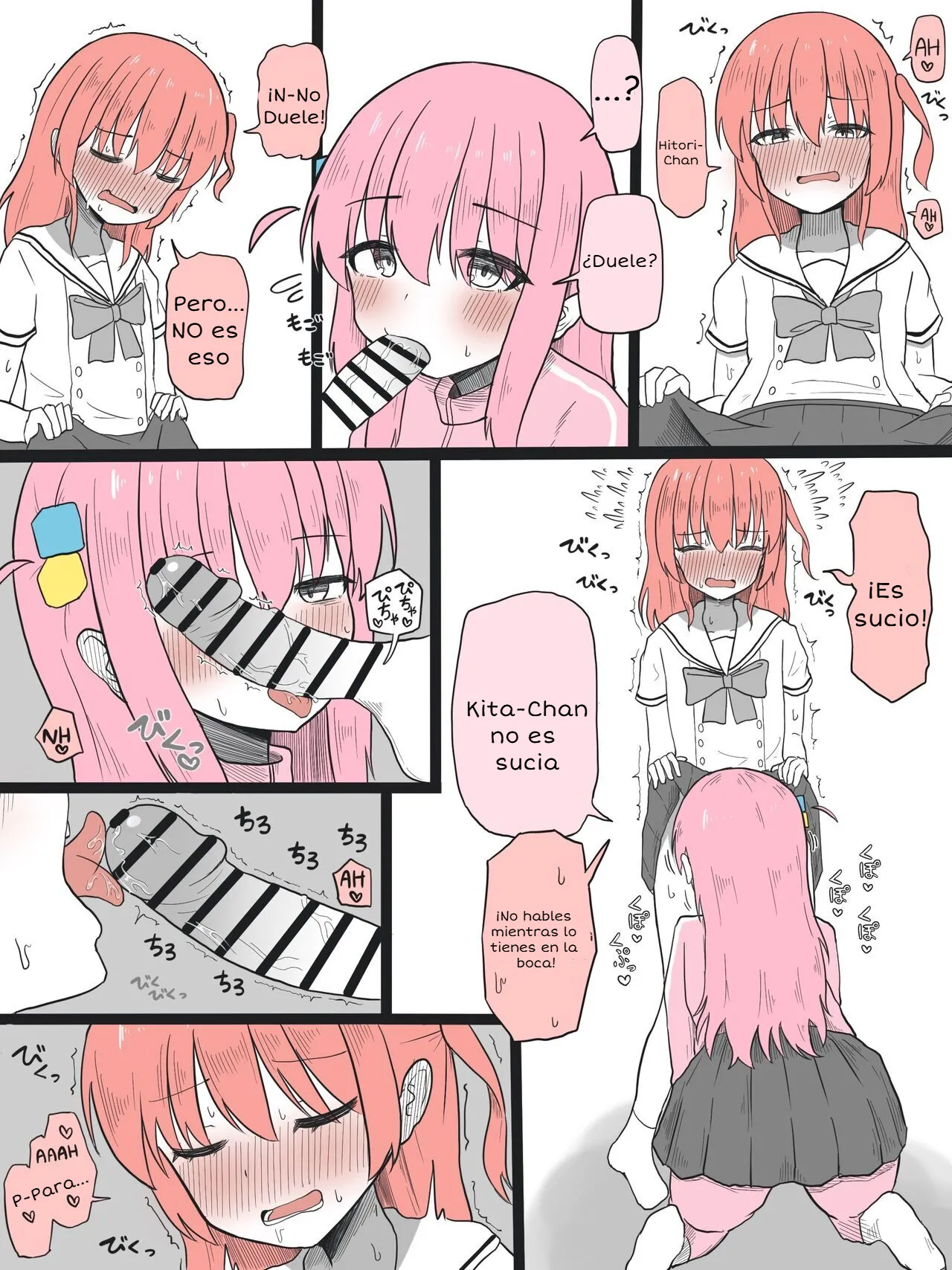 [GOKURIN] Kita-chan ni Haeta Manga (Bocchi The Rock!) [Spanish] [idiota_MX translation] image number 3