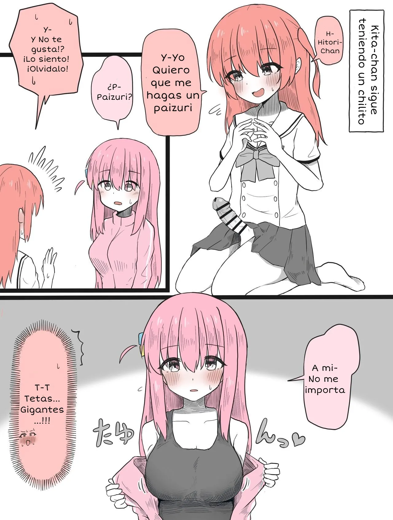 [GOKURIN] Kita-chan ni Haeta Manga (Bocchi The Rock!) [Spanish] [idiota_MX translation] image number 5