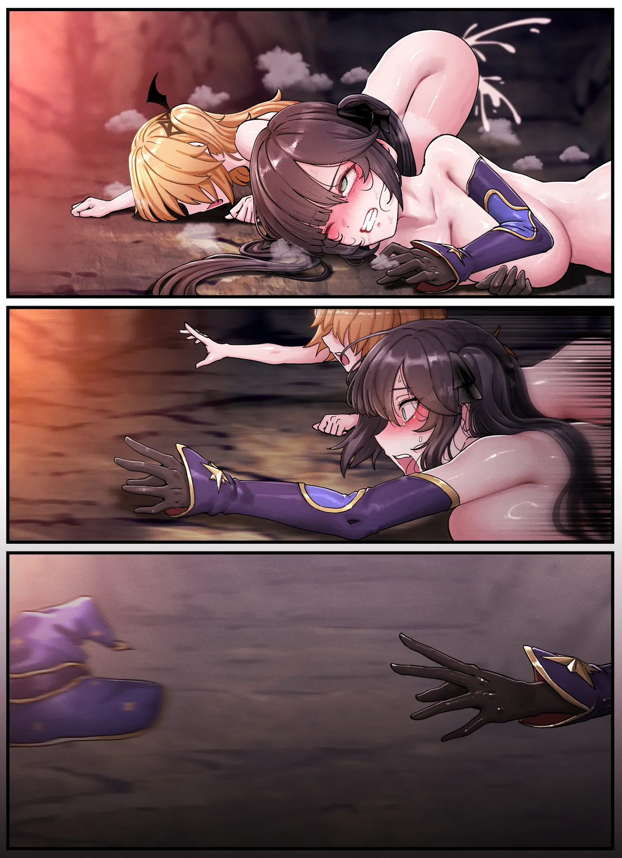 [Horori] Teyvat Gravure #10: Mona & Fischl GOBLIN Impact (Genshin Impact) [Textless] [Decensored] image number 10