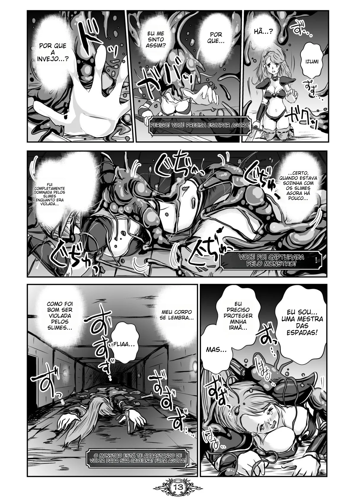 [Erotic Fantasy Larvaturs (Takaishi Fuu)] UNSOLID SLIME [Portuguese-BR] [desudesu] [Digital] imagen número 12